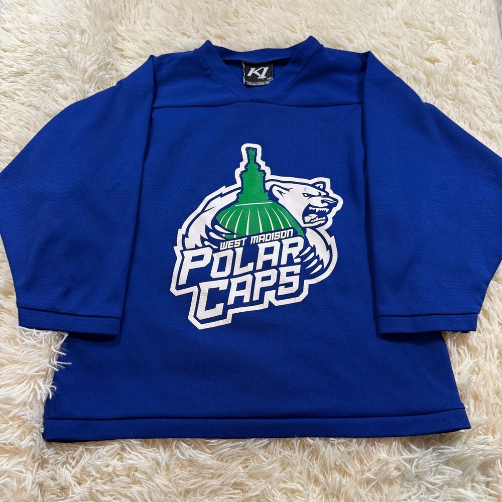 W54. Kids west Madison (WI) Blueโ Polar Caps Shirt (YM)